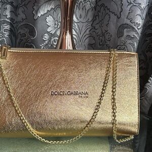 Dolce & Gabbana The One Metallic Gold Shoulder Bag